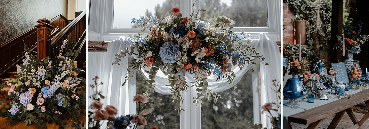 Bright wedding flowers