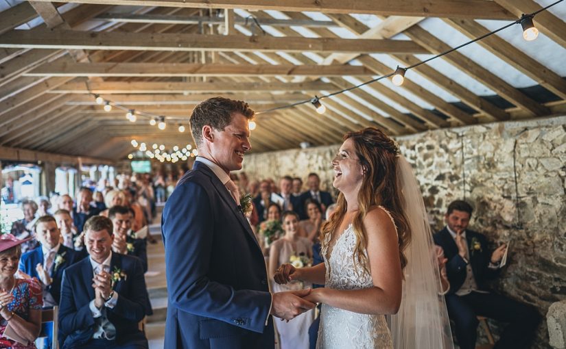 We’re in LOVE with Katie and James’ Beautiful Boho Barn Wedding